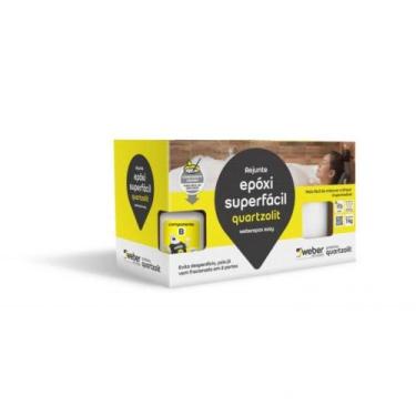 Imagem de Rejunte Epóxi Superfácil 1kg Cinza Platina Quartzolit
