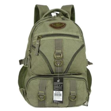 Imagem de Mochila tipo escolar Lona Resistente Keuven KV02 30L, Verde