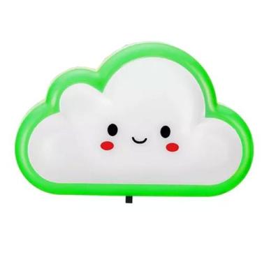 Imagem de Abajur De Tomada Infantil Quarto Luz Noturna Led Mini Nuvem - Zein Imp