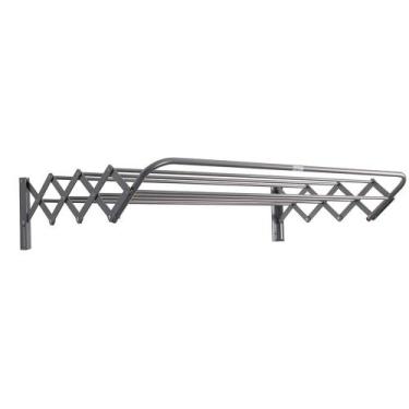 Imagem de Varal De Parede Sanfonado Pintura Eletrostática Cinza Sky - Seka Fácil