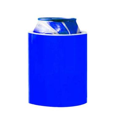 Imagem de Porta Lata - Latinha Cerveja 350ml alumínio e isopor Térmico - Azul Ro