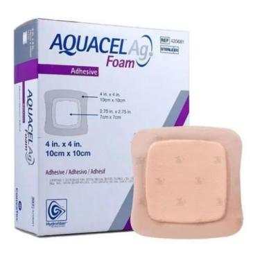 Imagem de Curativo Aquacel Adesivo AG FOAM CONVATEC, 12.5 x 12.5 cm