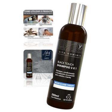 Imagem de Shampoo Escurecedor Para Cabelo e Barba Black Touch 250ml - Grandha