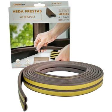 Imagem de Veda Frestas Janela Porta 4mm Comfort Door - 6 Metros, Marrom