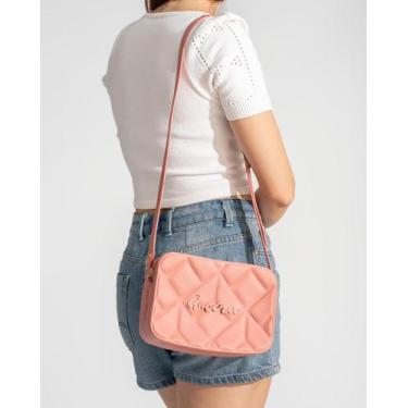 Imagem de Bolsa feminina com alça transversal de ombro ajustavel - ancora, Rosa