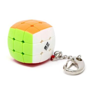 Imagem de Chaveiro Cubo Mágico Profissional 3x3x3 Qiyi Lembrancinha
