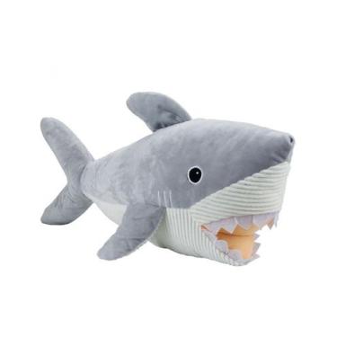 Imagem de Tubarão  Cinza ou Azul 63cm Pelúcia - Fofy Toys, Cinza