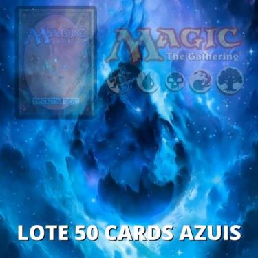Imagem de Lote 50 cards  - Originais Magic - Wizzards of the Coast, Azul