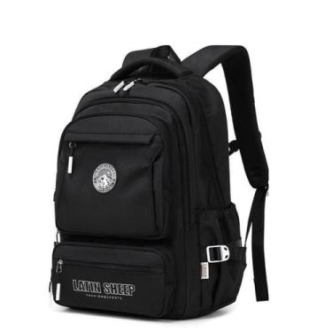 Imagem de Mochila Escolar Notebook Impermeável Espaçosa Grande Unissex - LF PRES