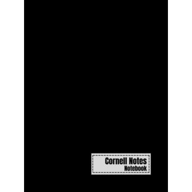 Imagem de Cornell Notes Notebook: Note Taking Notebook (Universal Notes Taking with College Ruled Lines, Index And Table of Content / 125 Pages / 8.25" x 11" Size/Black Cover