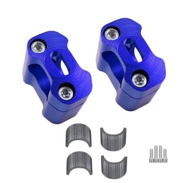 Imagem de Adsspro Universal Motorcycle 1-1/20.3 cm (28 mm) 7/8" (22 mm) Alçadores de guidão de alumínio CNC ajustáveis para EXC KLX KXF YZF CRF XR SX SXF YZ Motocicleta Dirt Pit Bike (azul)