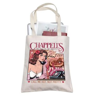 Imagem de TOBGBE Bolsas de lona inspiradas na ideia de cantora cowgirl presentes princesas do meio-oeste mercadoria fã de música amante de vaqueira, Off-white, Midwest Pretty