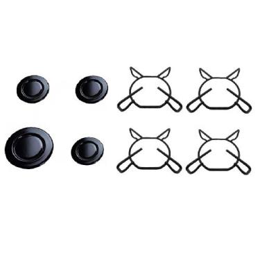 Imagem de Kit grelha + espalhador para cooktop tramontina - 4 bocas