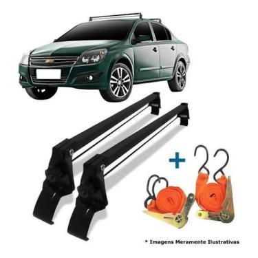 Imagem de Rack Teto Chevrolet Vectra 2005 Até 2011 + 2 Cintas Carga - Vhip