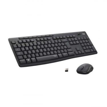 Imagem de Combo Teclado e Mouse sem Fio MK295 Logitech, Preto