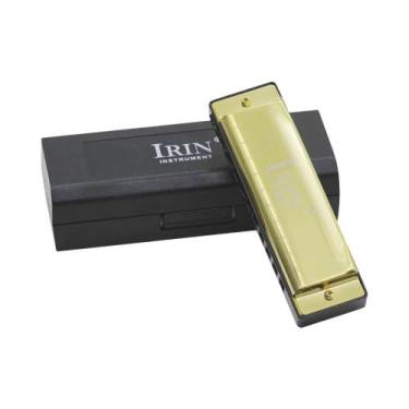 Imagem de Blues Harmonica 10 Furos 20 Tons Chave G ABS Instrumento De Sopro Para