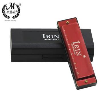 Imagem de Blues Harmonica 10 Furos 20 Tons Chave G ABS Instrumento De Sopro Para