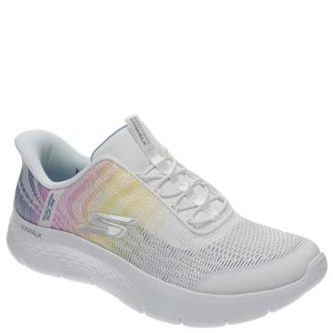Imagem de Skechers Tênis feminino Go Walk Flex Nova Hands Free Slip-ins, Branco/Multi, 39