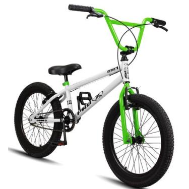 Imagem de Bicicleta Aro 20 Bmx Pro-X Infantil Série 1 - Branco+Verde - PRÓ X