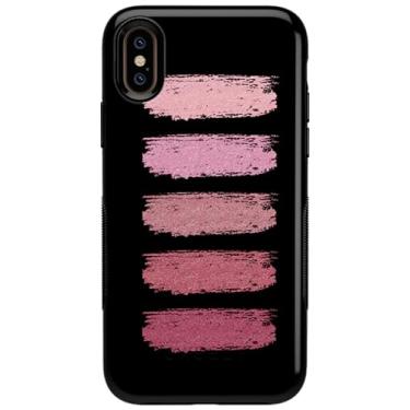 Imagem de Casely Capa de celular para iPhone X/XS – Insta Famous! Capa de amostra de maquiagem – Cobertura de 360 graus para o seu telefone – Recortes precisos, proteção de câmera de borda elevada de 1 mm – ousada