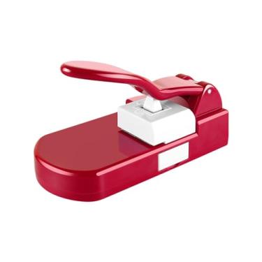 Imagem de Fancyes Máquina de Fazer Quebra-cabeças, Máquina de Fazer Quebra-cabeças, Máquina de Cortar Papel de Brinquedo com Criativo para Crianças, Máquina de C, Vermelho