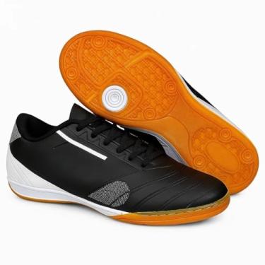 Imagem de Chuteira Salão Umb PRO5 Confortável e Resistente Futsal do 34 a 43 (Umb Preto com Branco, BR, Adulto, Numérico, 42)