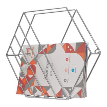 Imagem de Rack Revista Aramado Parede Cromado - ecommercemoreli