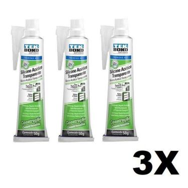 Imagem de Silicone Vedante Acético Transparente 300g - Resistência UV