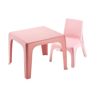 Imagem de Mesinha Pequena Infantil Rosa+Cadeira Poltrona Educativa