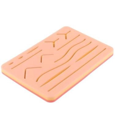 Imagem de Simulador De Pele Para Treinamento De Sutura, 14 Padrões de Feridas, Silicone