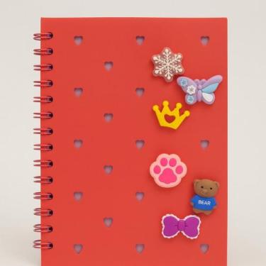 Imagem de Caderno Pequeno A5 Pautado Silicone Picky Holic Charm 80 Folhas Com 6 