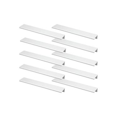 Imagem de Puxador Tito Slim Para Cômoda Gaveteiro Aparador Closet 96mm (10, Cromado Fosco)