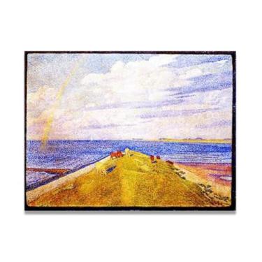 Imagem de RainbowThéo van Rysselberghe: Impressão em tela neoimpressionista belga chave 60 x 78 cm sem moldura