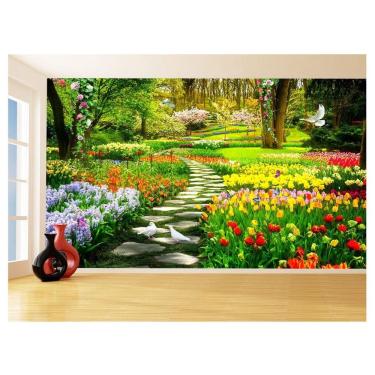 Imagem de Papel De Parede Flores Rosas Pétalas Delicada 3,5M Nfl270