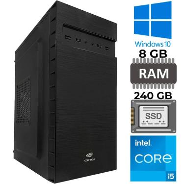Imagem de Computador Core i5-2320, Memória RAM 8GB, SSD 240GB, GT-H61 Com Slot M2, Rede Gigabit, MT-32BK, Windows