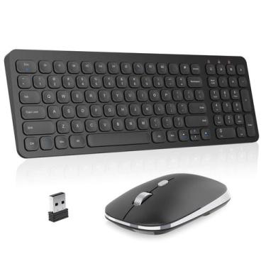 Imagem de Teclado e mouse sem fio Combo cimetech Ultra Slim Black