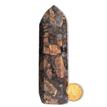 Imagem de Ponta Riolita Rosa Pedra Natural 9 a 10cm 100 a 200g TipoB - Cristaisd