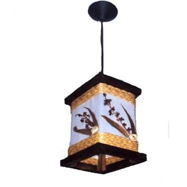 Imagem de Lustre De Teto Luminária Rústico De Corda Artesanal Decoração Sala Quarto Hotel Pousada