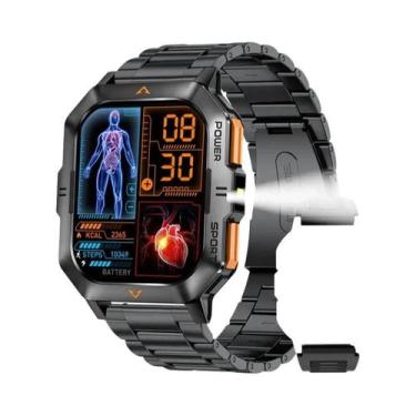 Imagem de Relógio Inteligente Masculino Com Chamadas Bluetooth LIGE 100+ Modos E