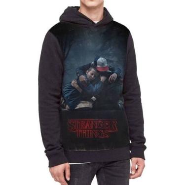Imagem de Moletom Com Capuz Stranger Things Ref:237 - smoke, Preto, GG