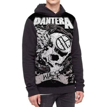 Imagem de Moletom Com Capuz Banda Pantera Ref:219 - smoke, Preto, GG