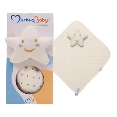 Imagem de Naninha Bebê + Bichinho Pelúcia Paninho Prendedor De Chupeta (ESTRELA)