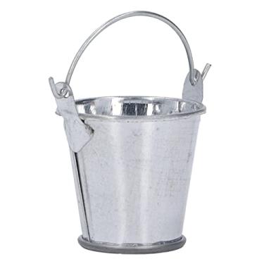 Imagem de Generic Balde de Ferro para Casa de Bonecas, Brinquedo de Simulação Em Miniatura Requintado para Decorações de Jardim, 2 Acessórios para Casa de Bonecas DIY, Adequado para Crianças Com Mais de 3