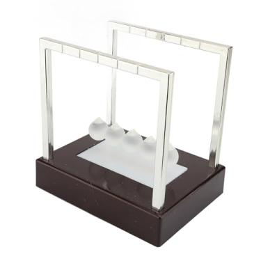 Imagem de Bolas de Equilíbrio de Berço de Newtons, Pêndulo de Equilíbrio de Berço de Newtons Balançando Bolas Cinéticas, Divertido Brinquedo de Mesa de Aprendizagem de Física Científica