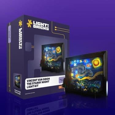 Imagem de Light My Bricks 2.0 Light Kit Compatible with Lego Starry Night #21333 |15 Custom Lights for Van Gogh Lego Art Display| (Set Not Included)