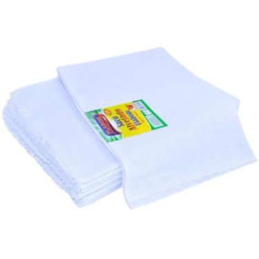 Imagem de Flabom Têxtil, Saco Alvejado 50X70-6 unidades 95g - 270g/m2 100% Algodão Piso Pano de Chão Alta Absorção Flabom