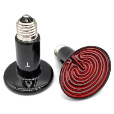 Imagem de Lâmpada Cerâmica Aquecedor Infravermelho Terrários Répteis - Lorben