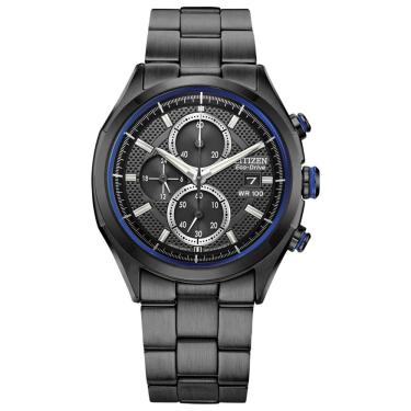 Imagem de Relógio Citizen Masculino Ref: Ca0438-52e Solar Black Cronógrafo Eco-Drive