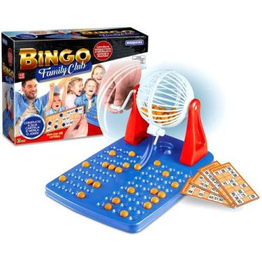 Imagem de Jogo Bingo Adulto e Infantil com Globo 48 Cartelas 90 Bolas - Brinquem