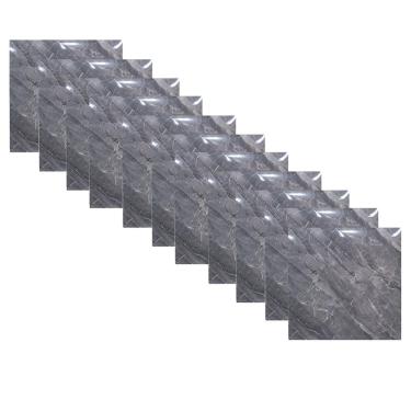 Imagem de Placa Adesiva Marmore 3D Kit 10 uni Autocolante Obra Reforma Ambiente Moderno Casa Banheiro Cozinha Sala Quarto